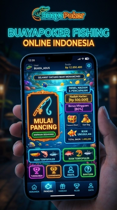 Tampilan utama aplikasi buayapoker yang intuitif dan menarik.